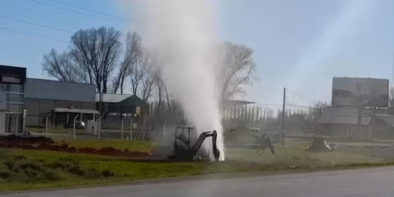 Pudo ser una tragedia: perforaron un cao de gas